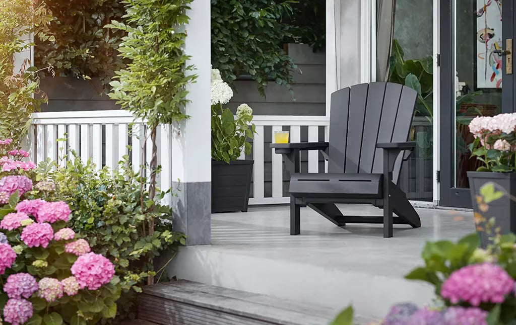 Keter - Chaise d'extérieur Alpine Adirondack graphite