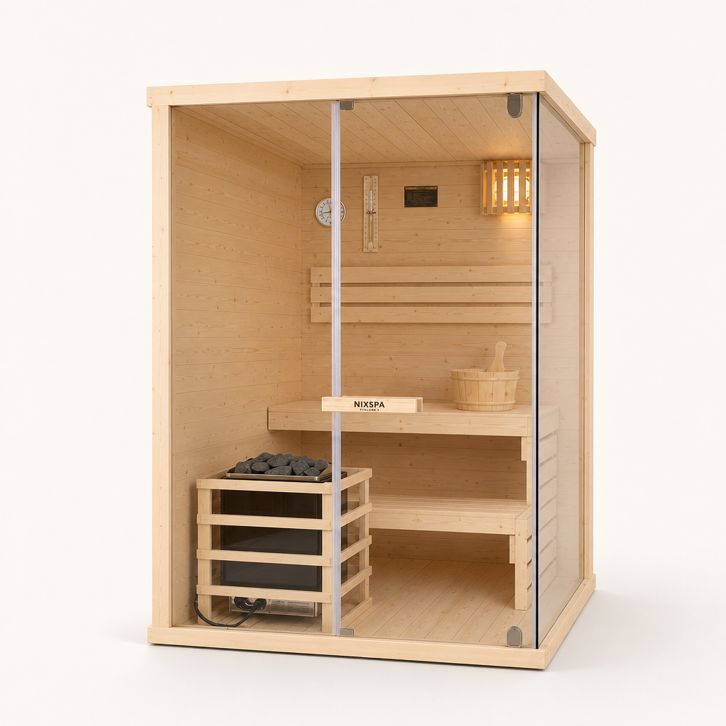 Sauna Finlandesa 2 Personas Madera Hemlock Canadiense