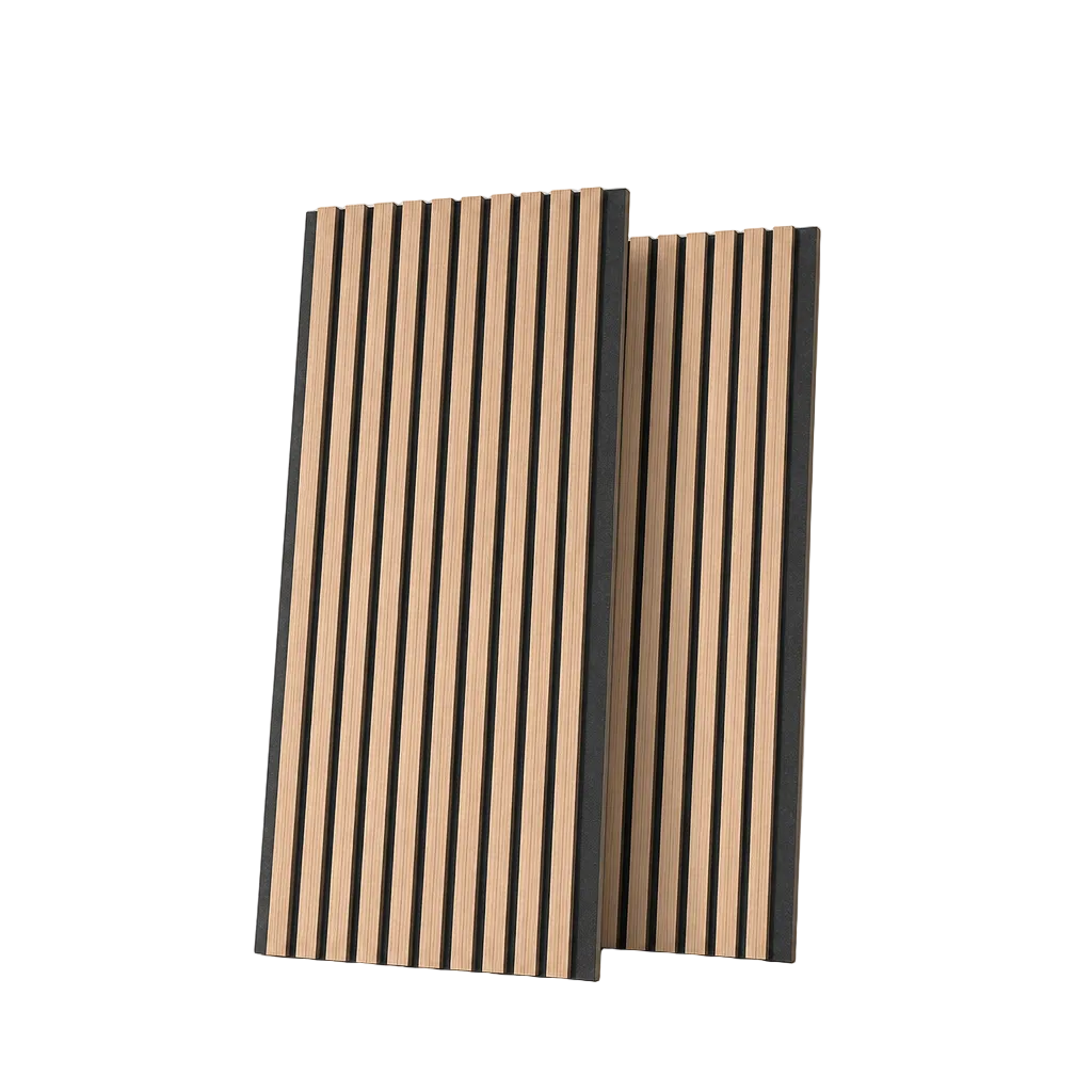 Painel Acústico MDF com Ripas e Isolamento 120x60 cm Pack 2