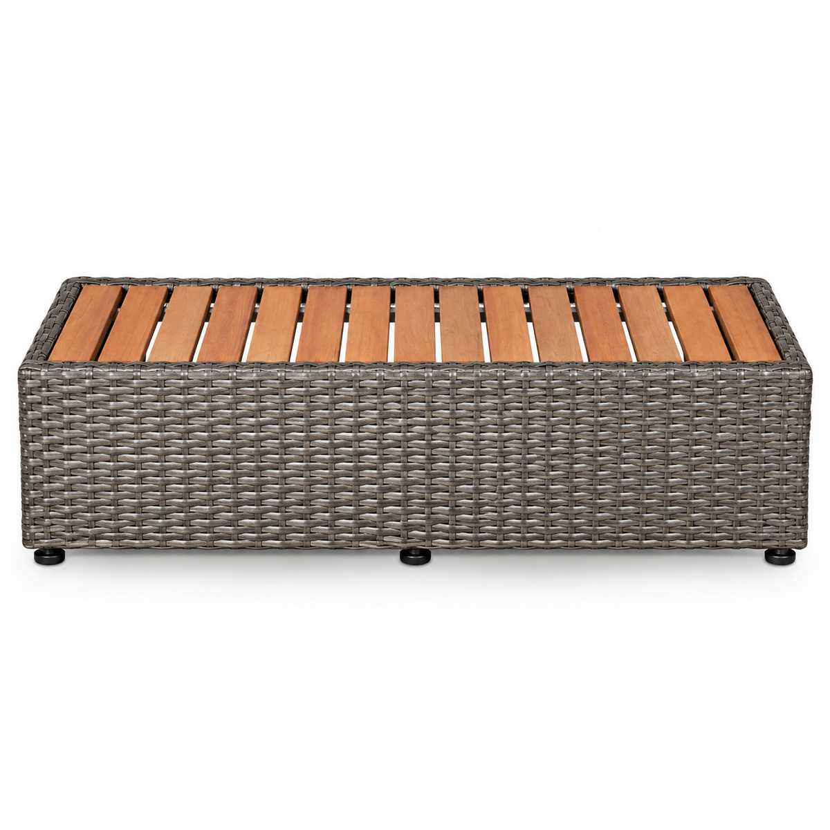 Pack idromassaggio gonfiabile Oslo Plus 4-6 posti con set mobili in rattan sintetico (quadrato), MSpa