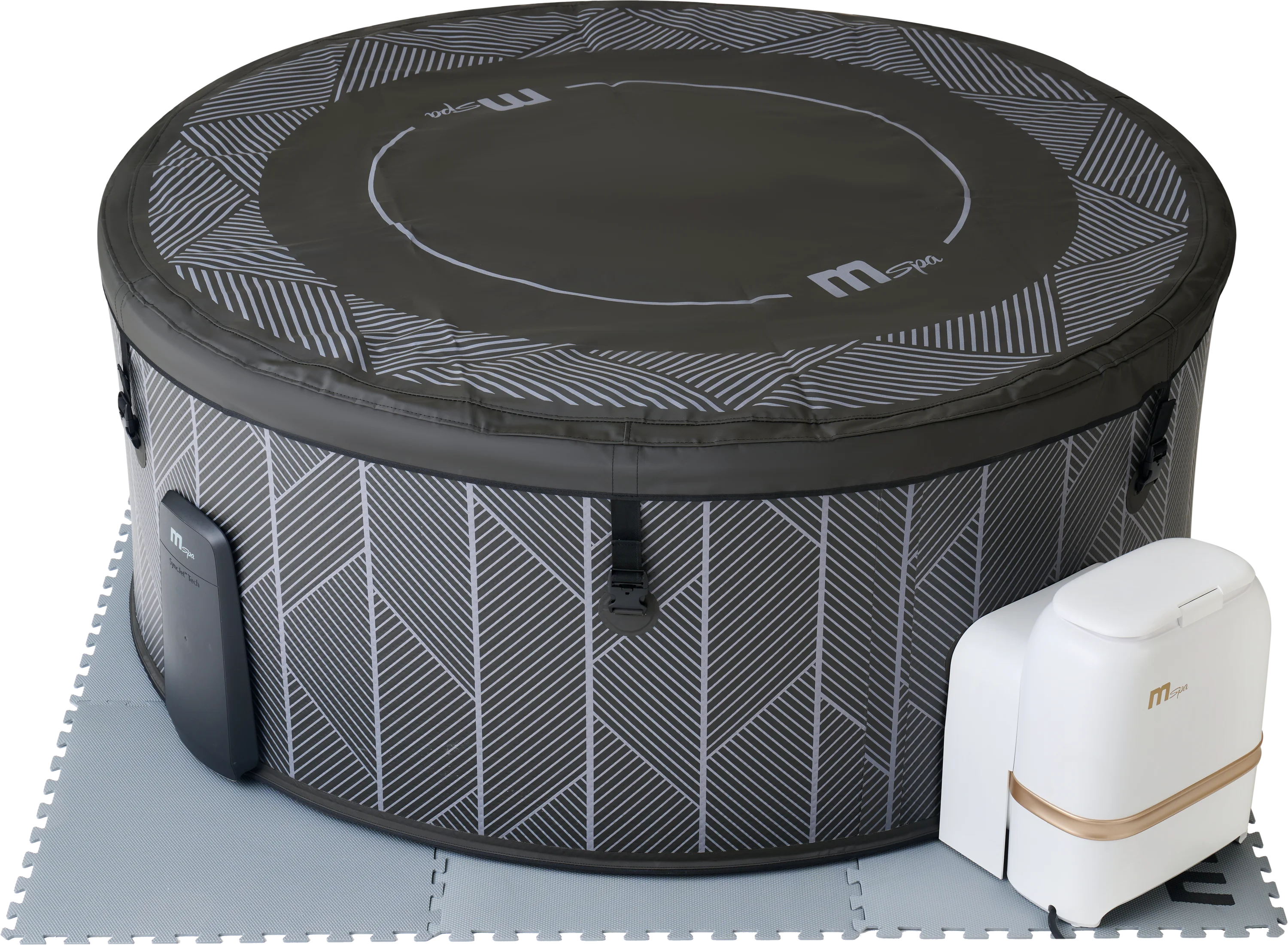MSpa - ronde halfharde spa Mono Nox Eco voor 6 personen