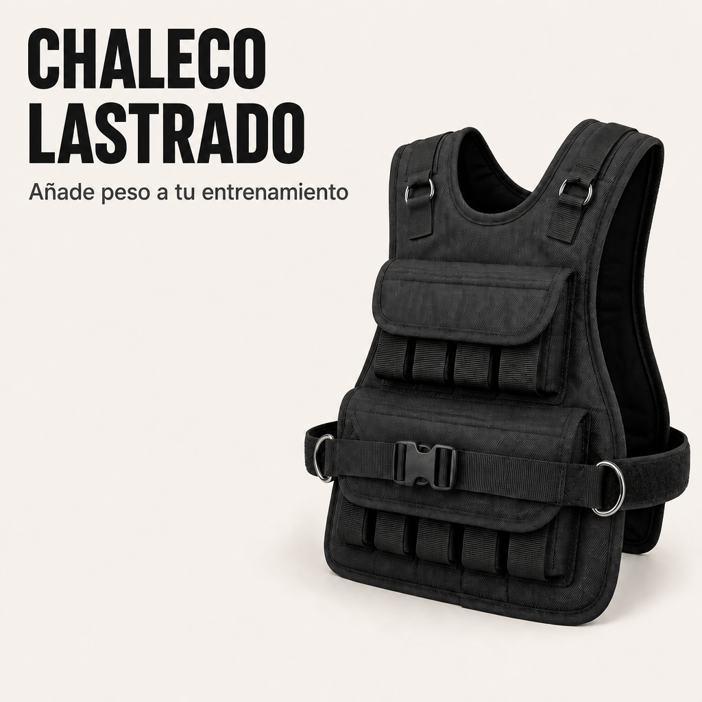 Gilet lesté ajustable pour entraînement fitness et course