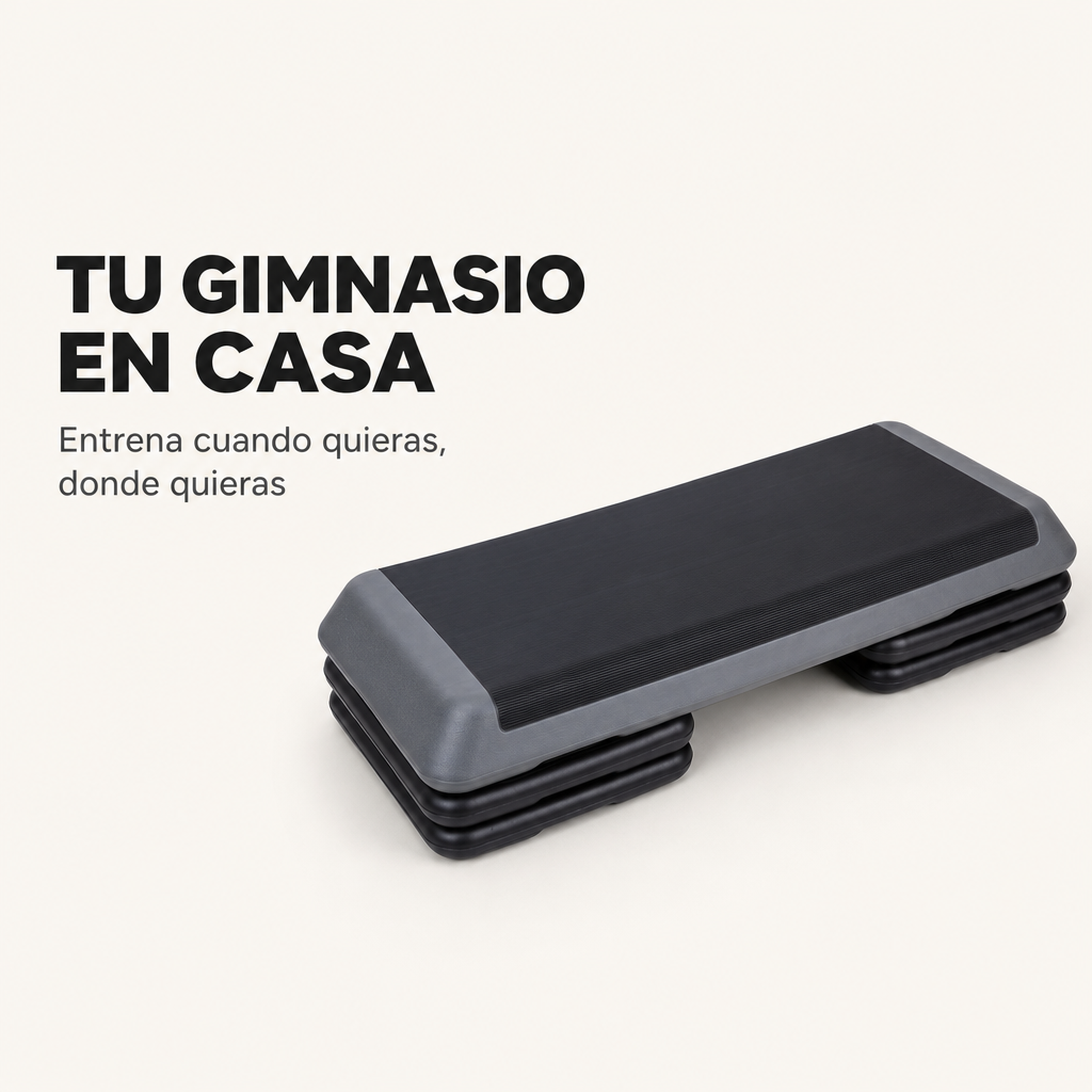 Banco Step Aeróbico Ajustable Antideslizante