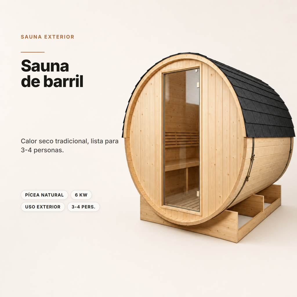 sauna extérieur rond