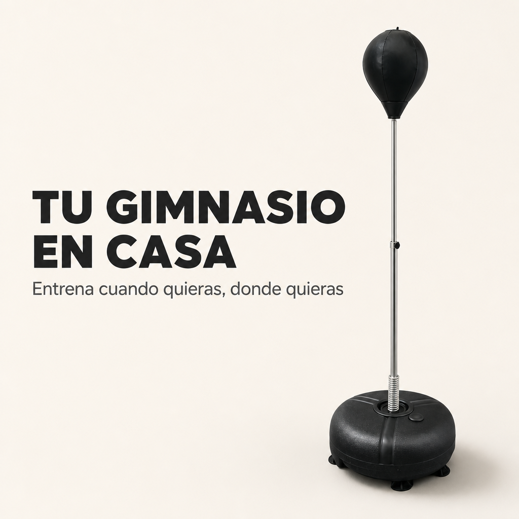 Saco de Boxe de Pé Ajustável com Base Recheável