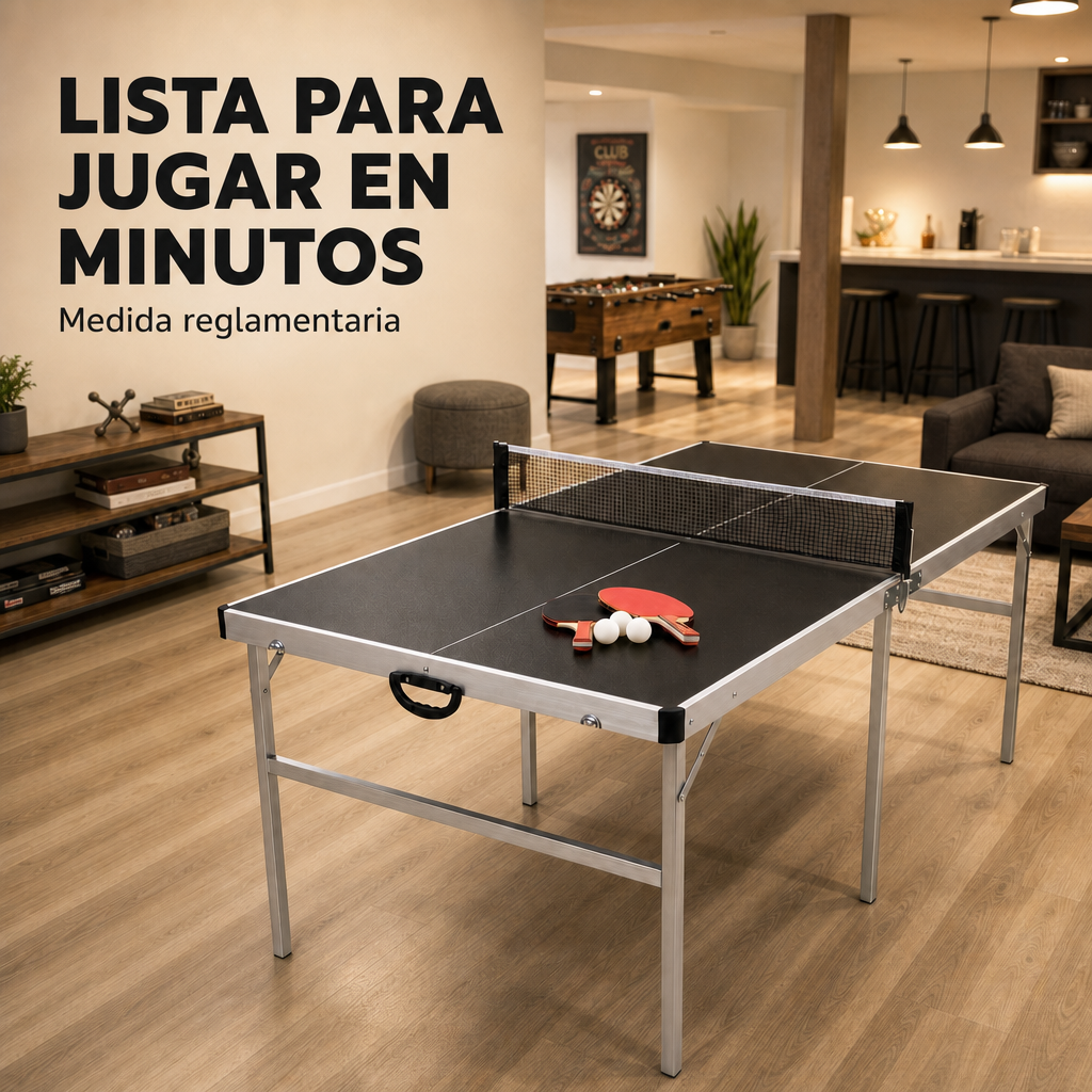 Klappbarer Tischtennistisch mit Netz 182x91 cm