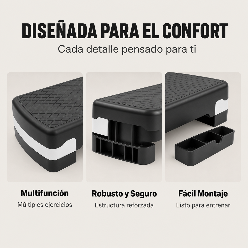 Step Aeróbico Antideslizante 67 cm