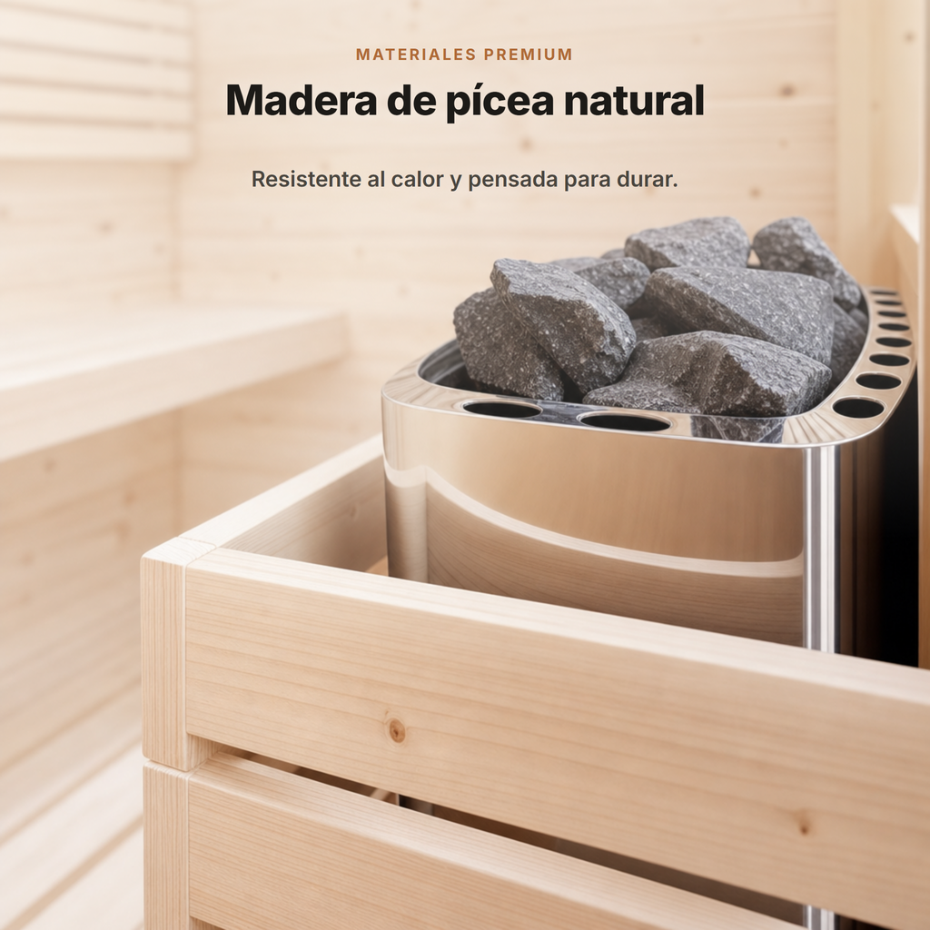 sauna extérieur rond