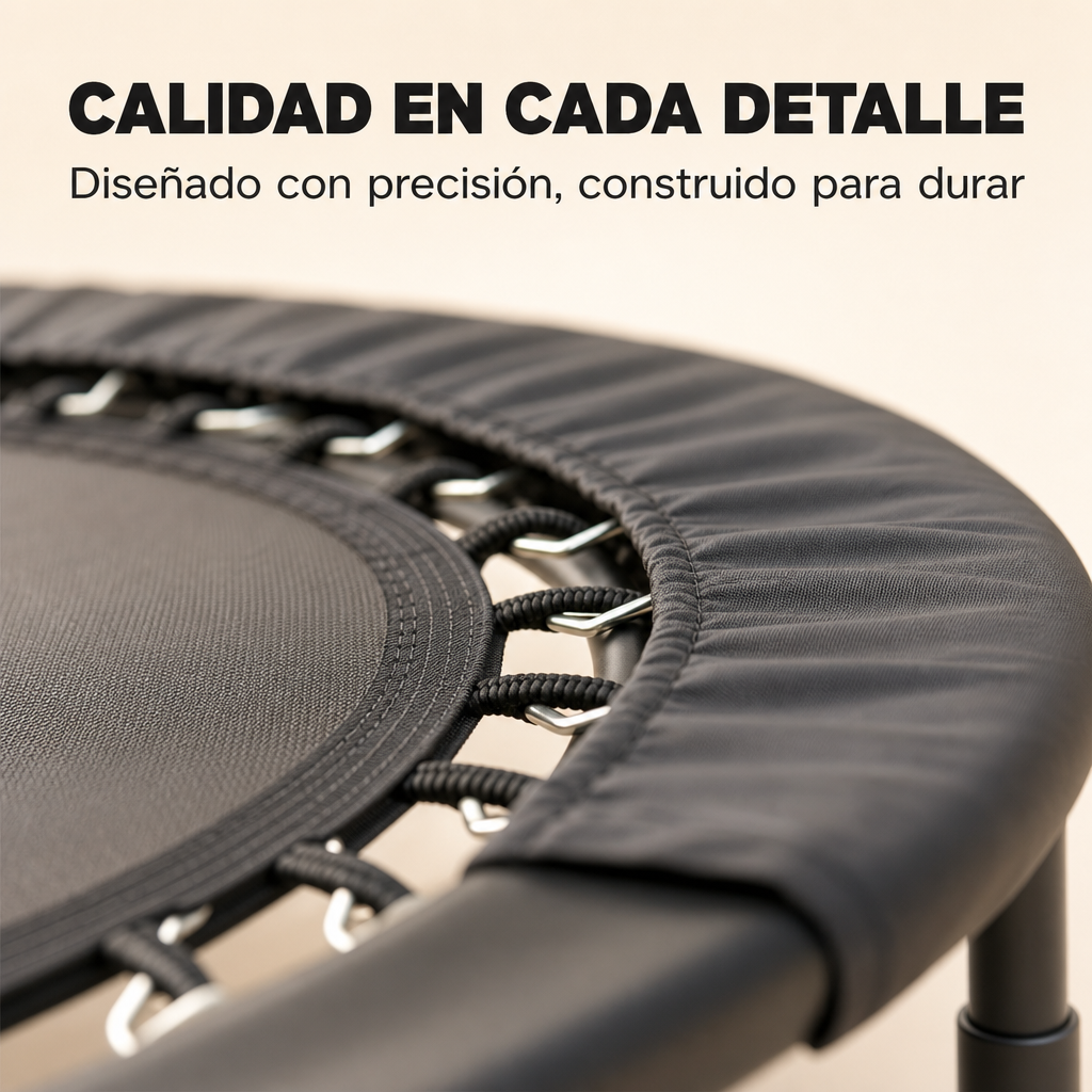 Trampolino fitness 3 in 1 con barra regolabile