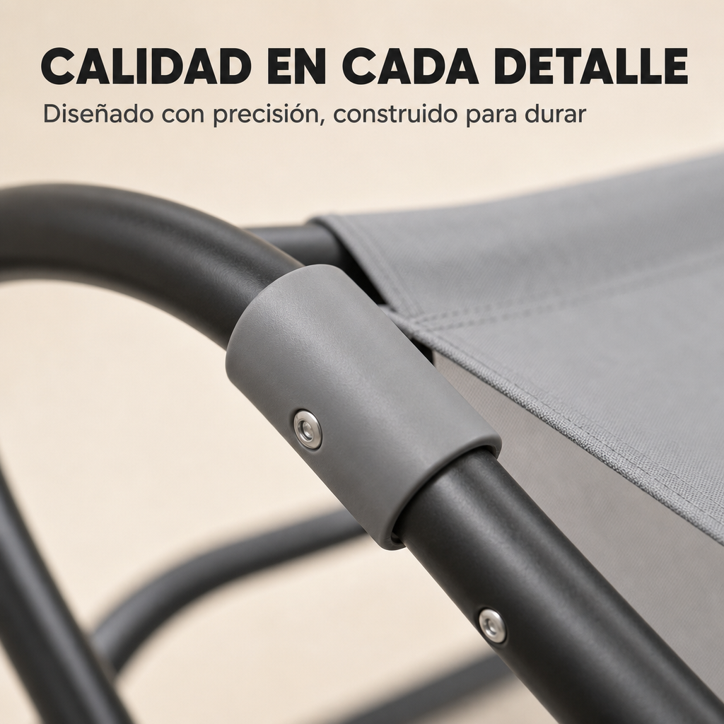 Chaise longue double de jardin type balançoire pour 2 personnes avec parasol réglable, coussins, roues et structure en acier gris 195x185x175 cm