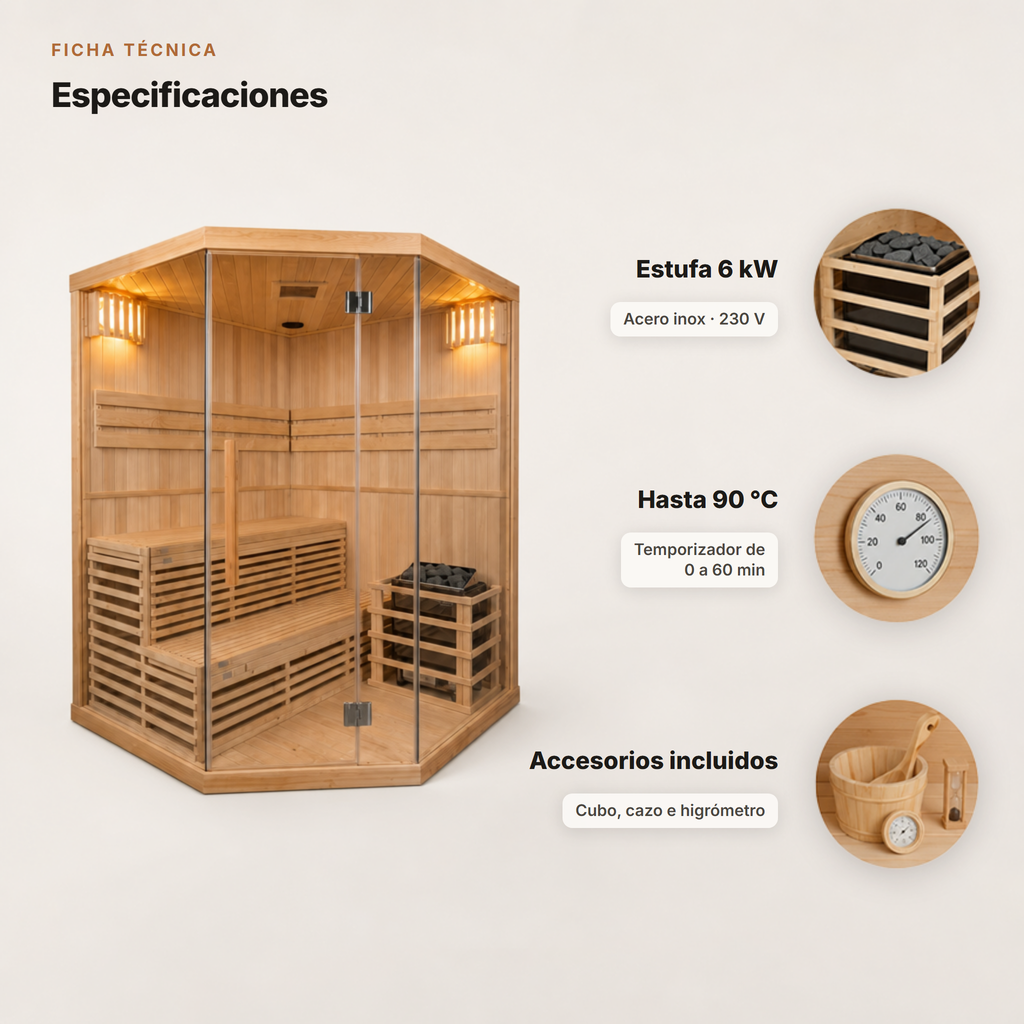 Sauna für 2 Personen
