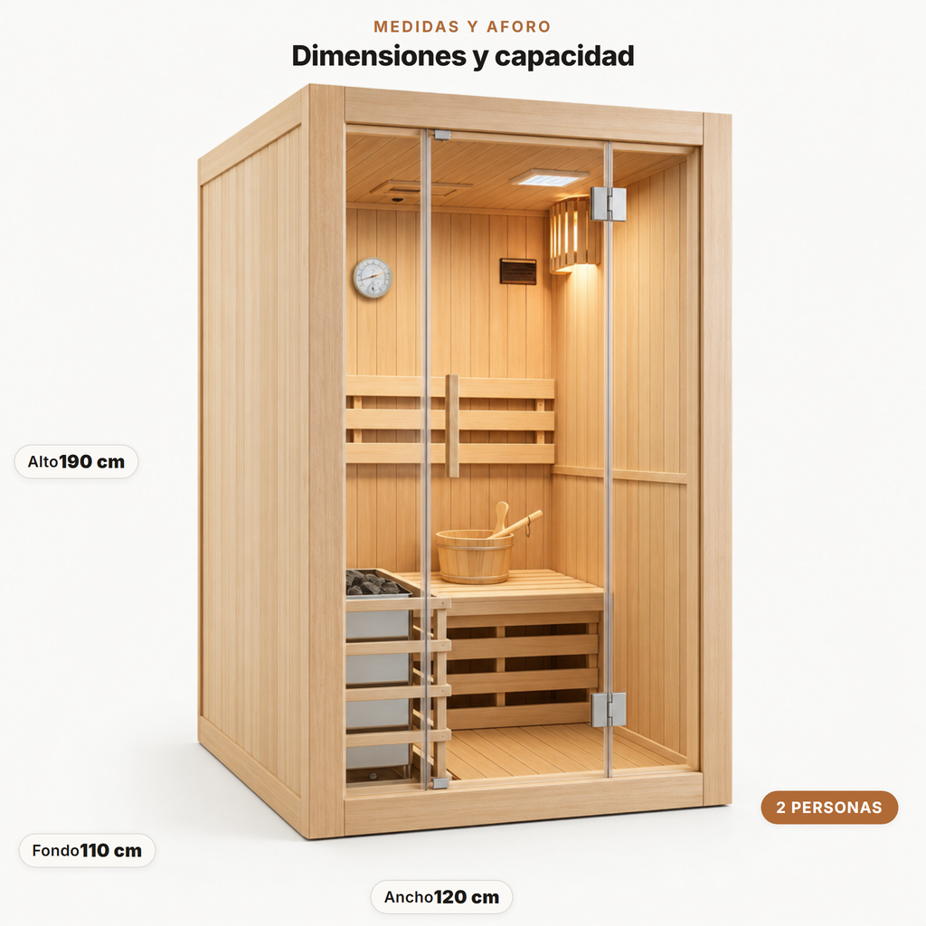 Sauna für 2 Personen