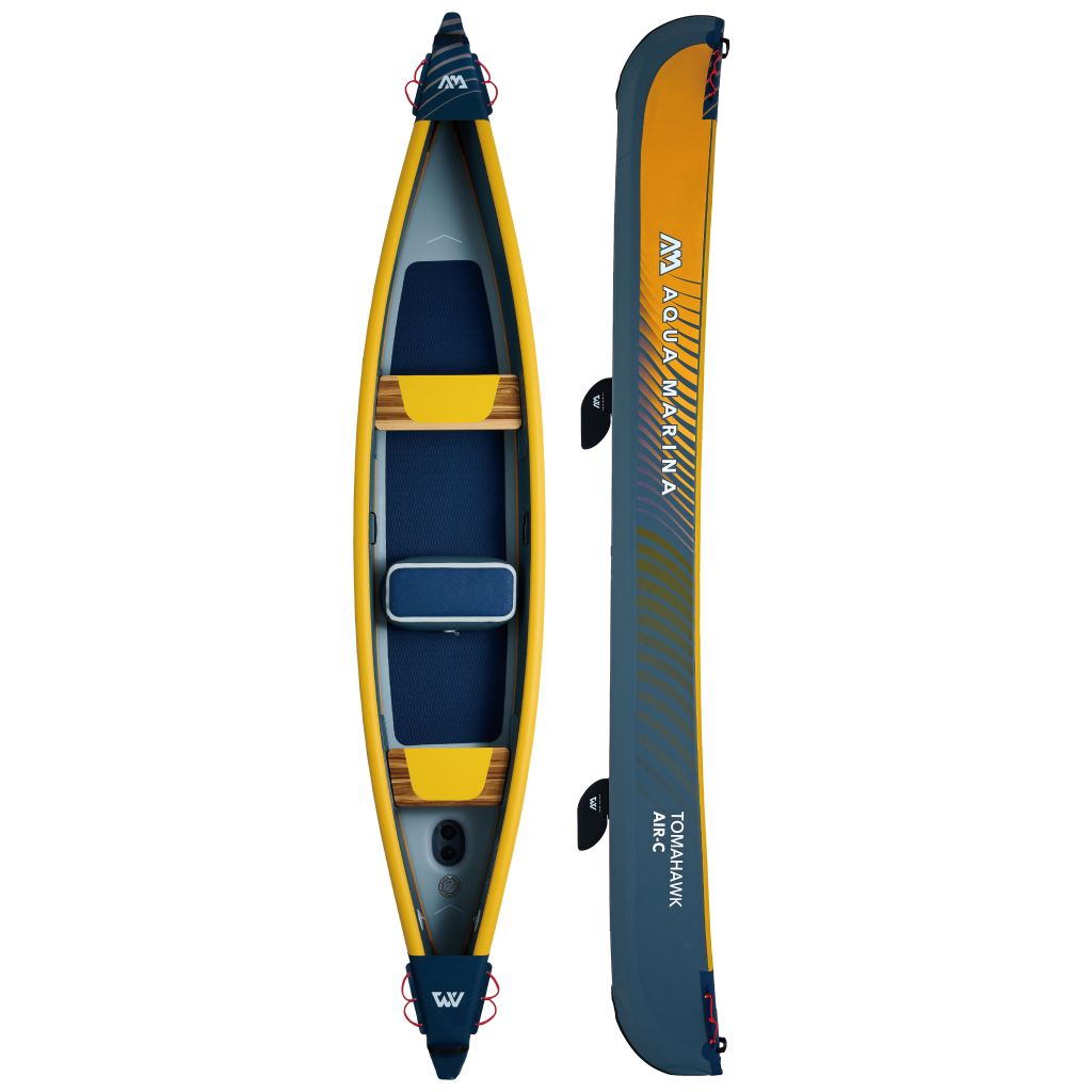 Aqua Marina - Tomahawk AIR-C 15'8" AIR-C opblaasbare kajak voor 3 personen, drop-stitch