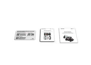 Tarjeta de bienvenida, información importante, guía de inicio rápido