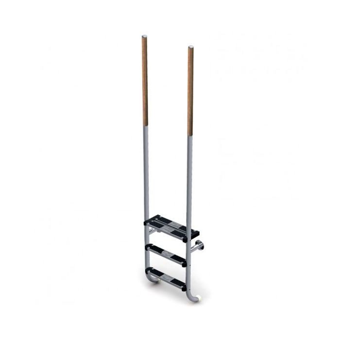 AstralPoll - Escalera Piscina Acero Inox./Madera Elegance - BricoandPool