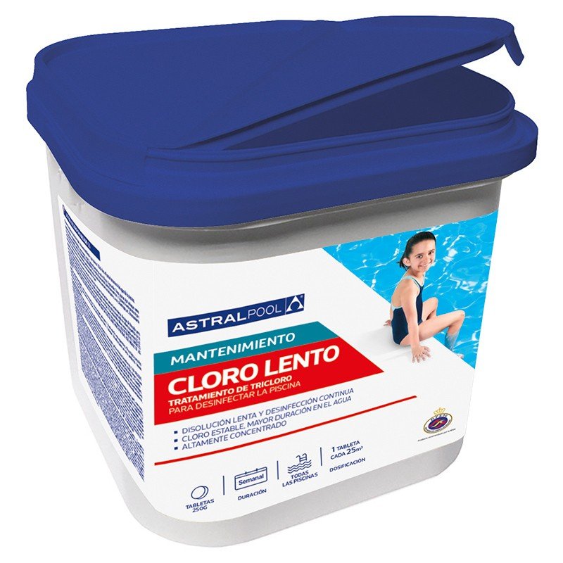AstralPool - Cloro lento en tabletas 250g - BricoandPool