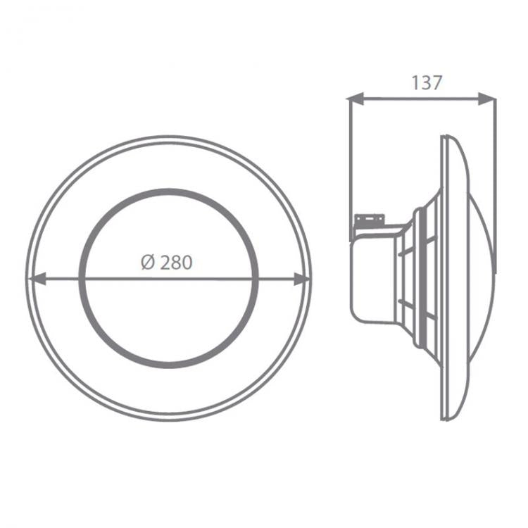 Astralpool - Proyector LED PAR56 blanco 12 VAC 1300 lúmenes - BricoandPool