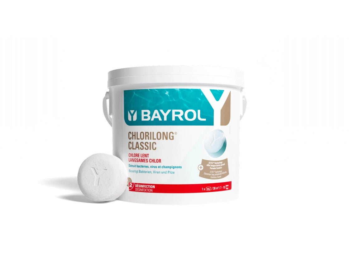 Bayrol - Chlorilong® CLASSIC Tabletas Multifunción de Cloro 250 g 10 Kg - BricoandPool