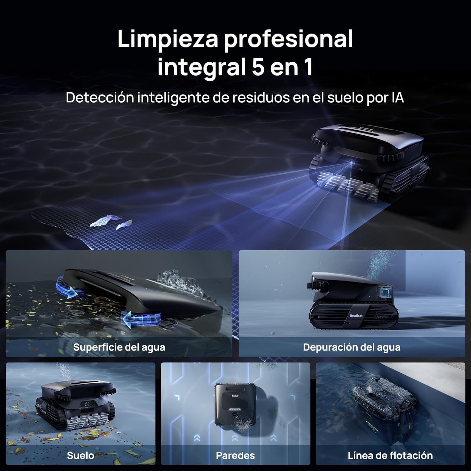 Beatbot - Robot limpiafondos de piscina AquaSense 2 Ultra - BricoandPool