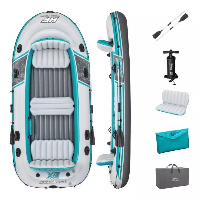 Bestway – Barca hinchable Adventure Elite X5 Raft Set (364 × 166 cm) - BricoandPool