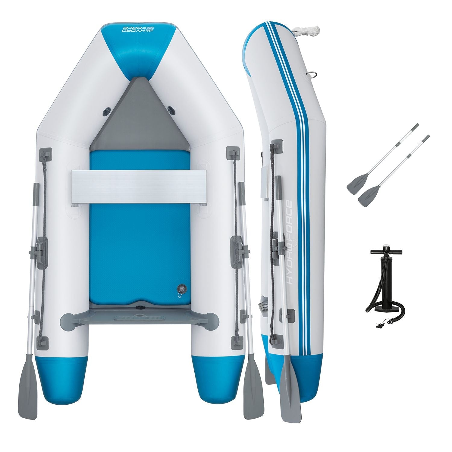 Bestway – Barca hinchable Hydro - Force Caspian Boat Set (230 × 130 × 33 cm) - BricoandPool
