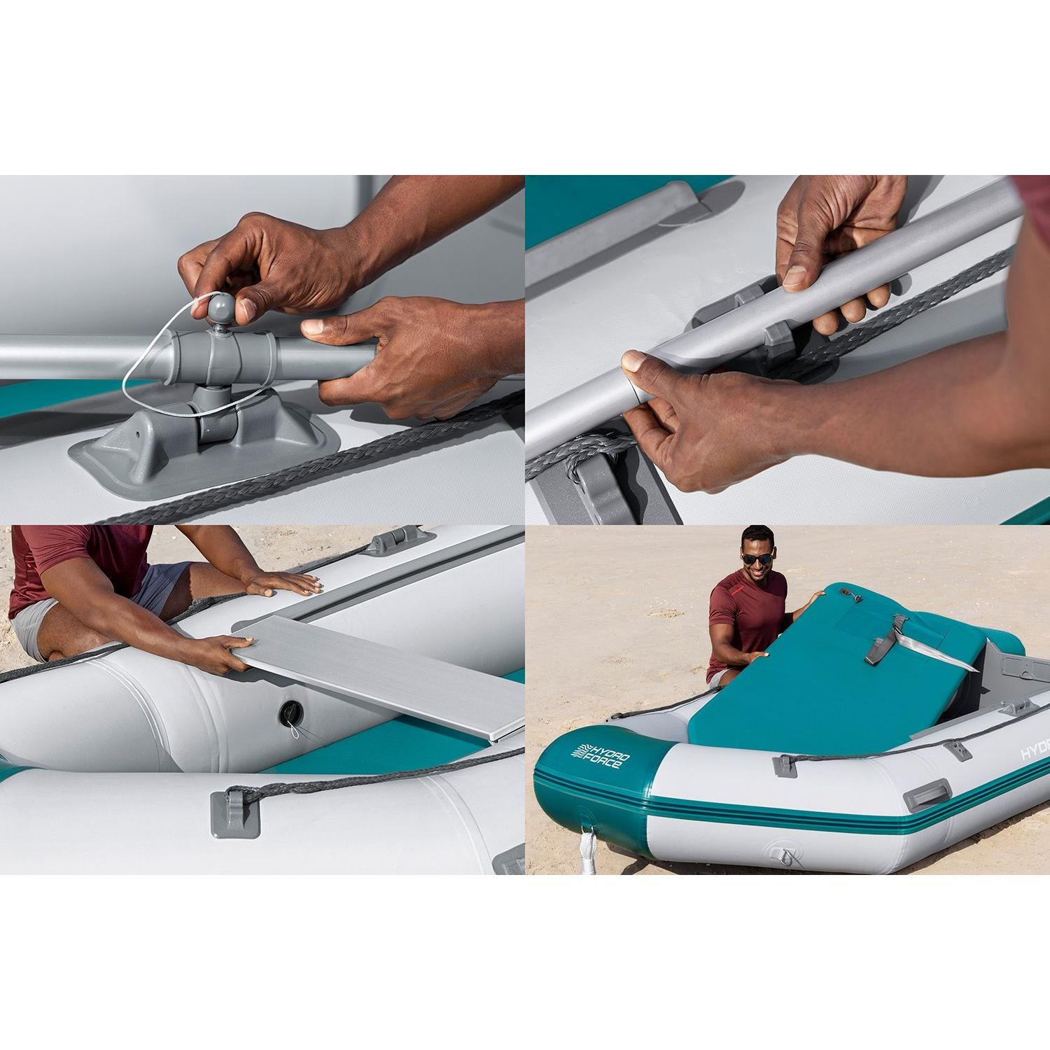 Bestway – Barca hinchable Hydro - Force Mirovia (330 × 162 × 44 cm) - BricoandPool