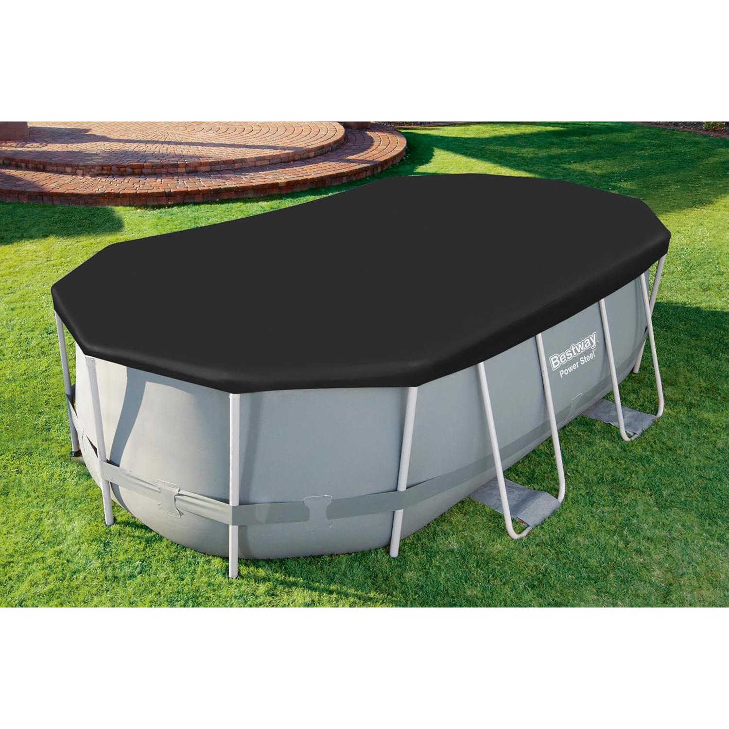 Bestway - Cobertor de invierno ovalado para piscina desmontable - BricoandPool