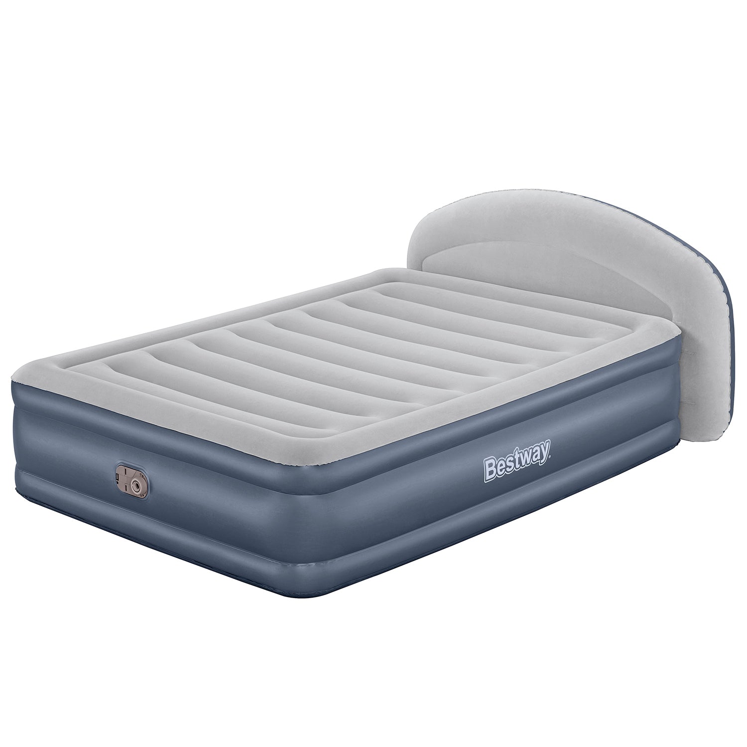 Bestway – Colchón hinchable Tritech con respaldo LoungeLux y bomba eléctrica integrada - BricoandPool