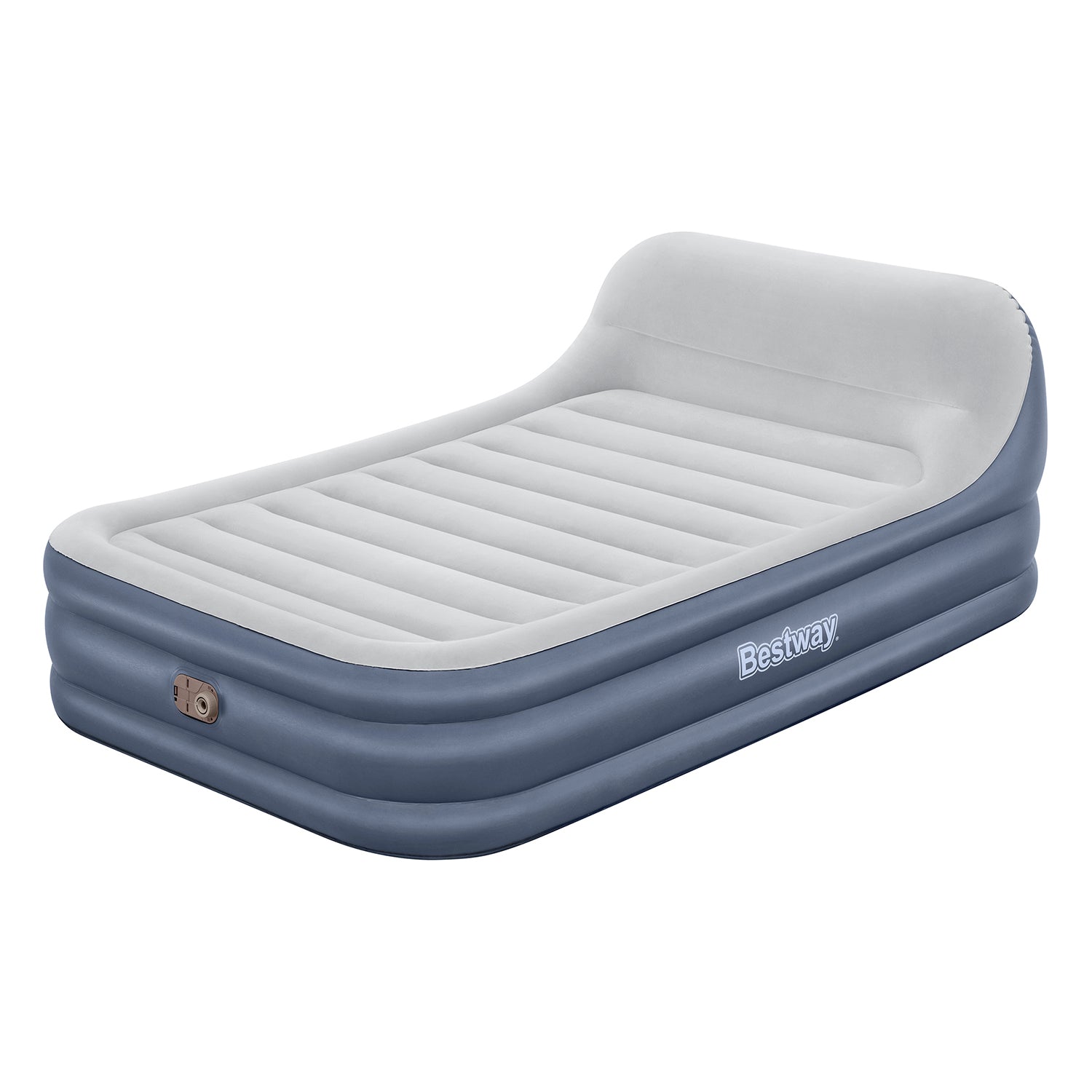 Bestway – Colchón hinchable Tritech SleekFlow con respaldo y bomba eléctrica integrada - BricoandPool