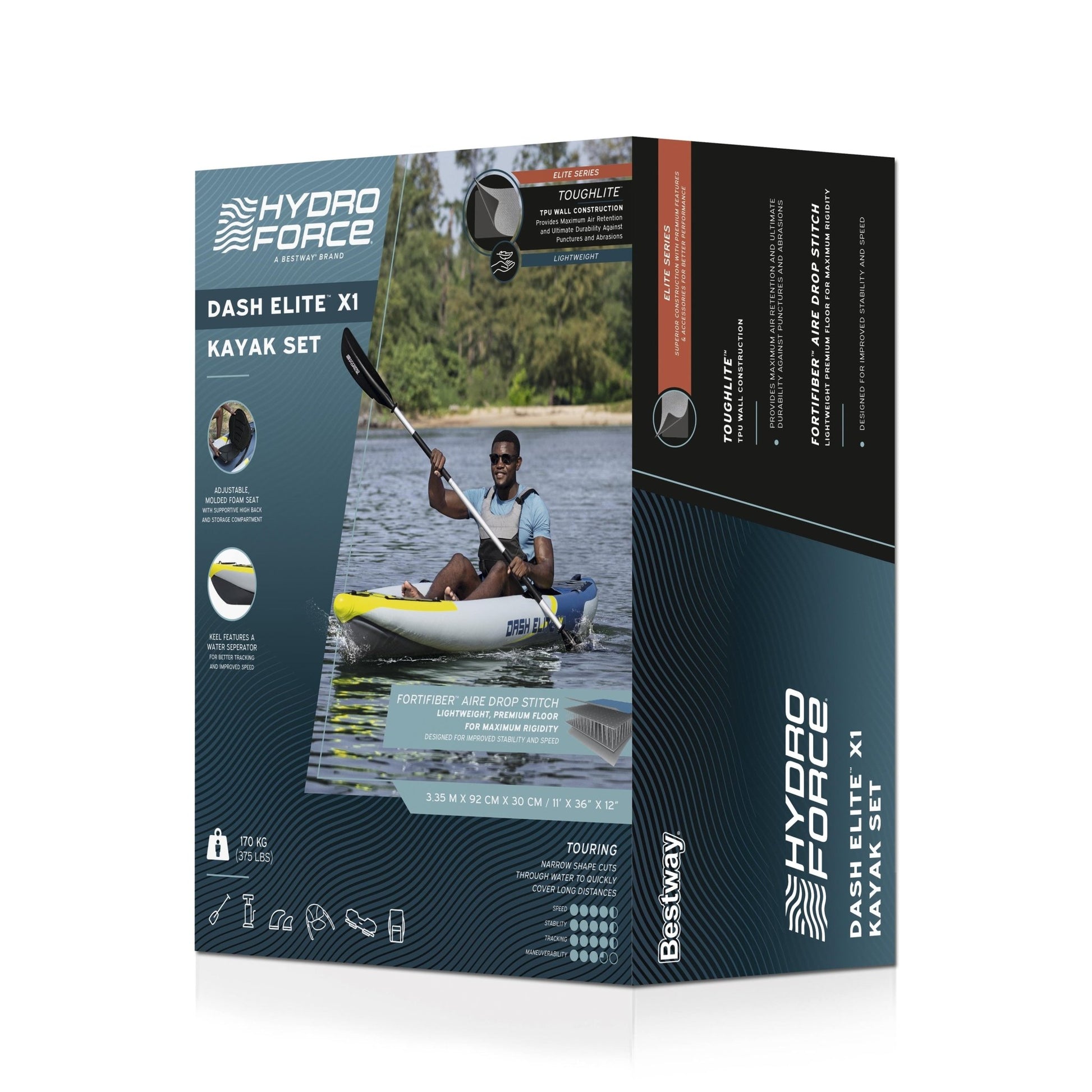 Bestway - Kayak inflable Hydro Force Dash Elite X1 3,35 m - BricoandPool