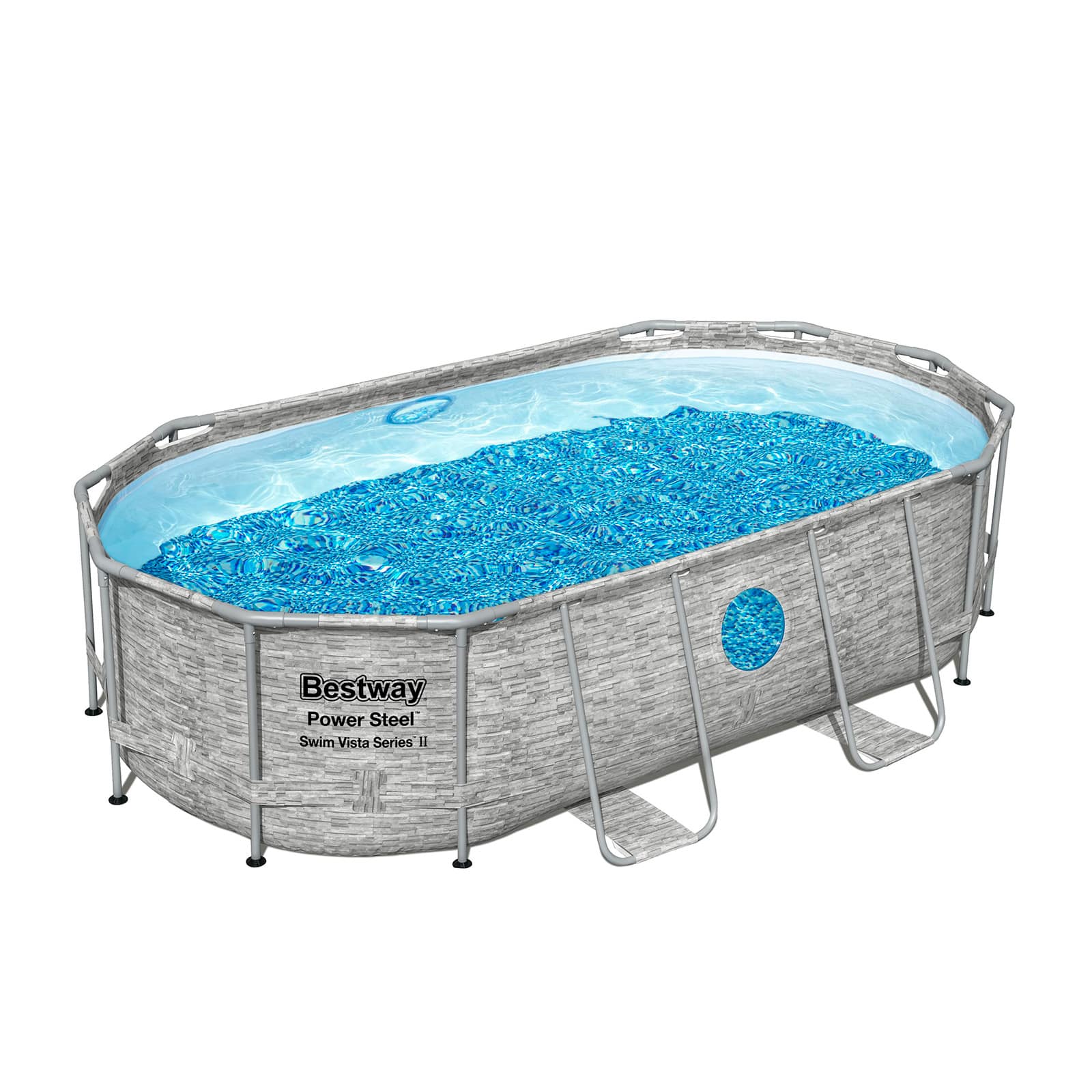 Bestway – Piscina desmontable Power Steel con filtro (549 x 341 x 122 cm) - BricoandPool