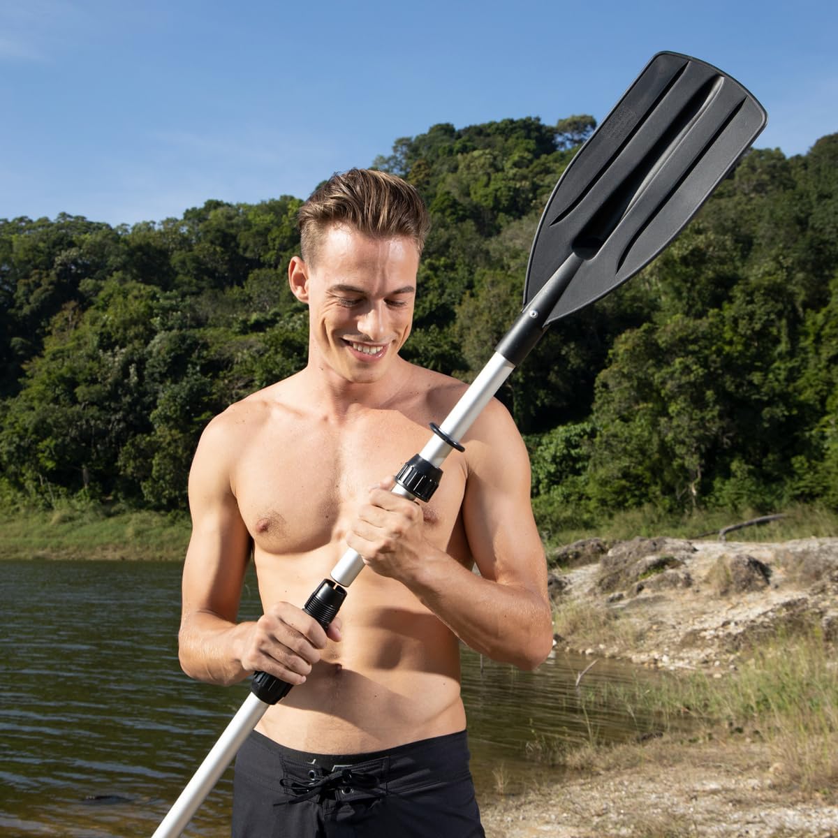 Bestway - Set de dos remos de aluminio 145/218 cm - BricoandPool
