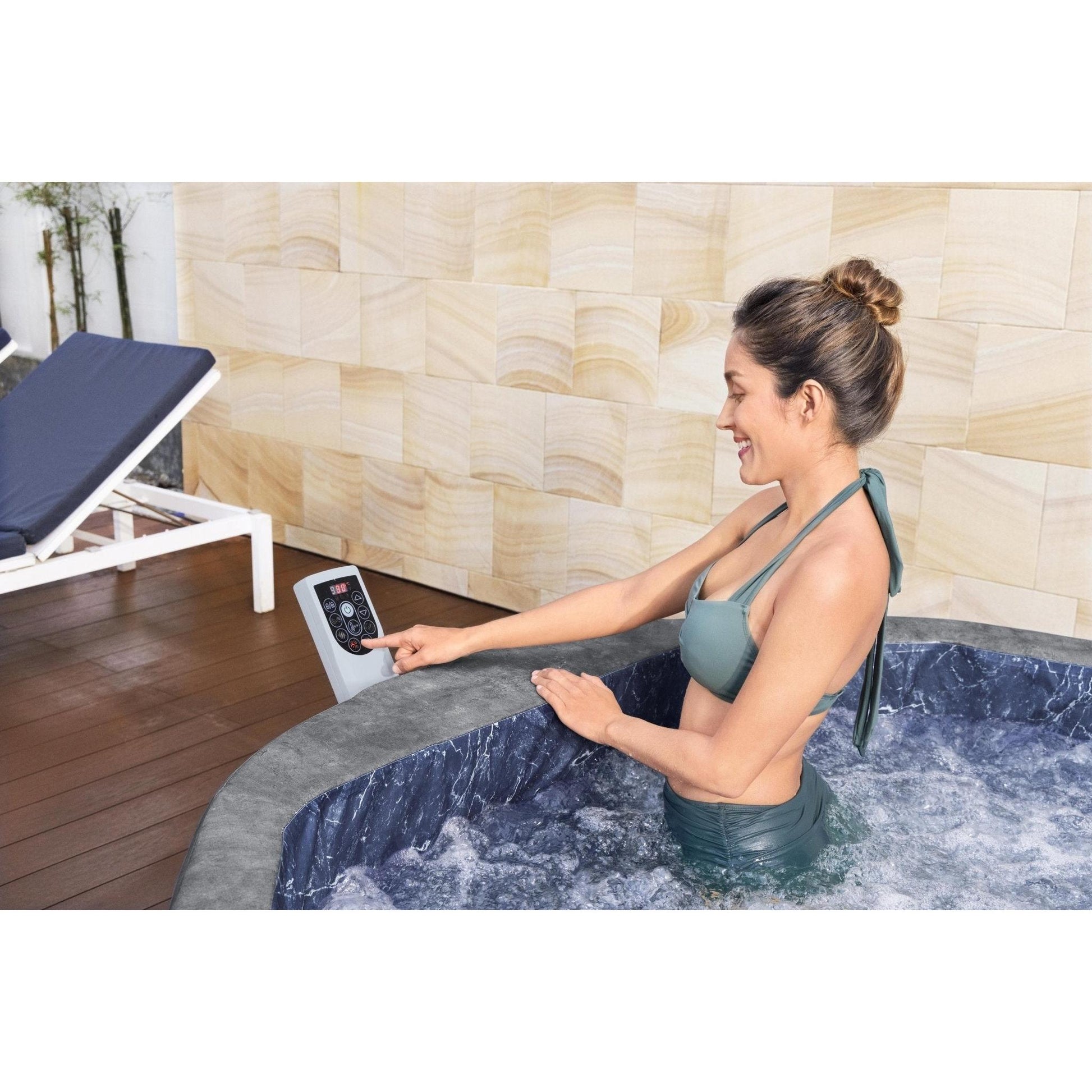 Bestway - Spa hinchable Lay - Z - Spa Carrara Smart AirJet 4 - 6 personas - BricoandPool