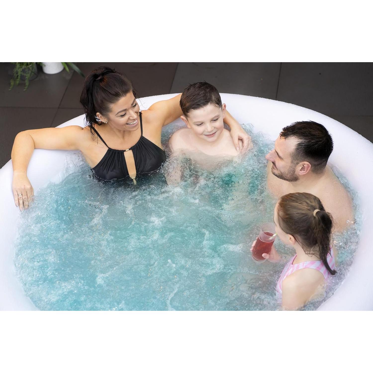 Bestway - Spa hinchable redondo Miami AirJet 4 plazas negro - BricoandPool