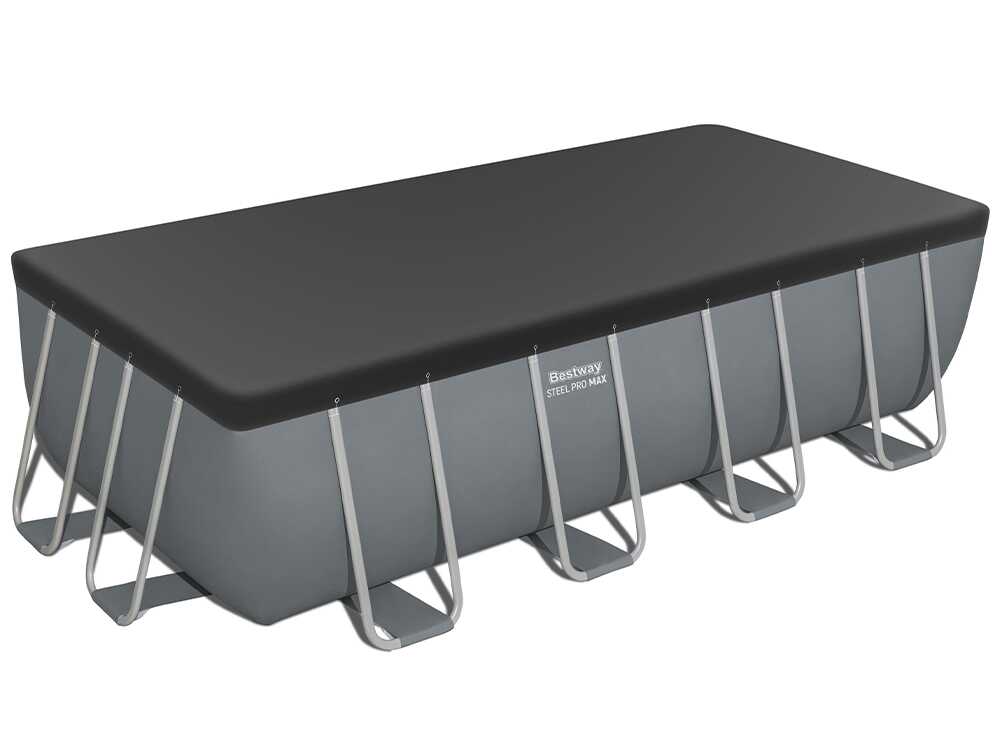 Bestway – Power Steel aufstellpool rechteckiger (282 × 196 × 84 cm)