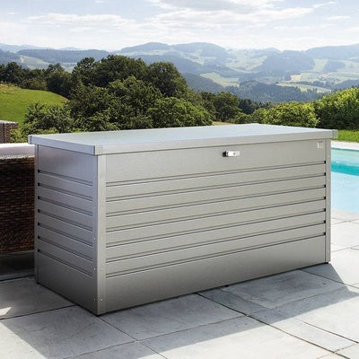 Biohort – Arca metálica para exterior Cinzento quartzo metálico
