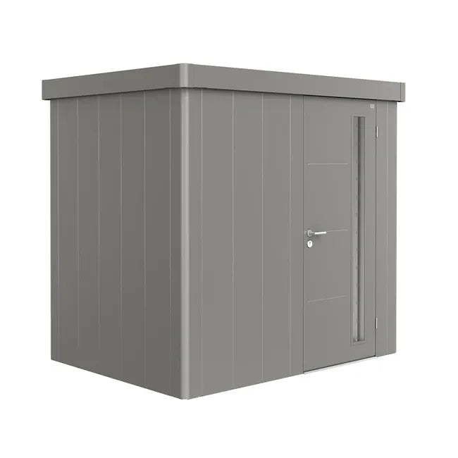Biohort – Neo Caseta metálica de jardín en color Gris cuarzo metálico - BricoandPool