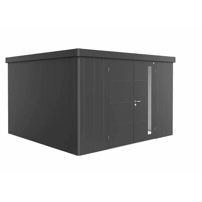 Biohort – Neo Caseta metálica de jardín en color Gris oscuro metálico - BricoandPool