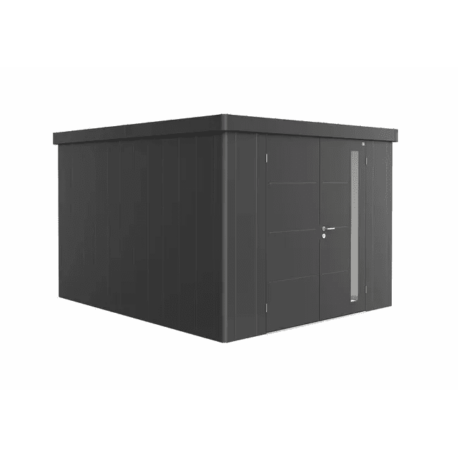Biohort – Neo Caseta metálica de jardín en color Gris oscuro metálico - BricoandPool