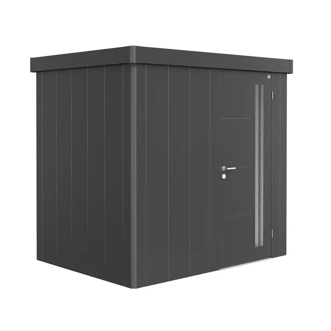 Biohort – Neo Caseta metálica de jardín en color Gris oscuro metálico - BricoandPool