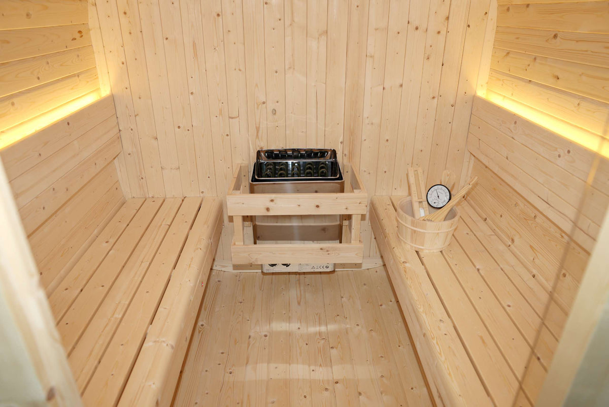 Sauna da esterno per giardino per 4-5 persone