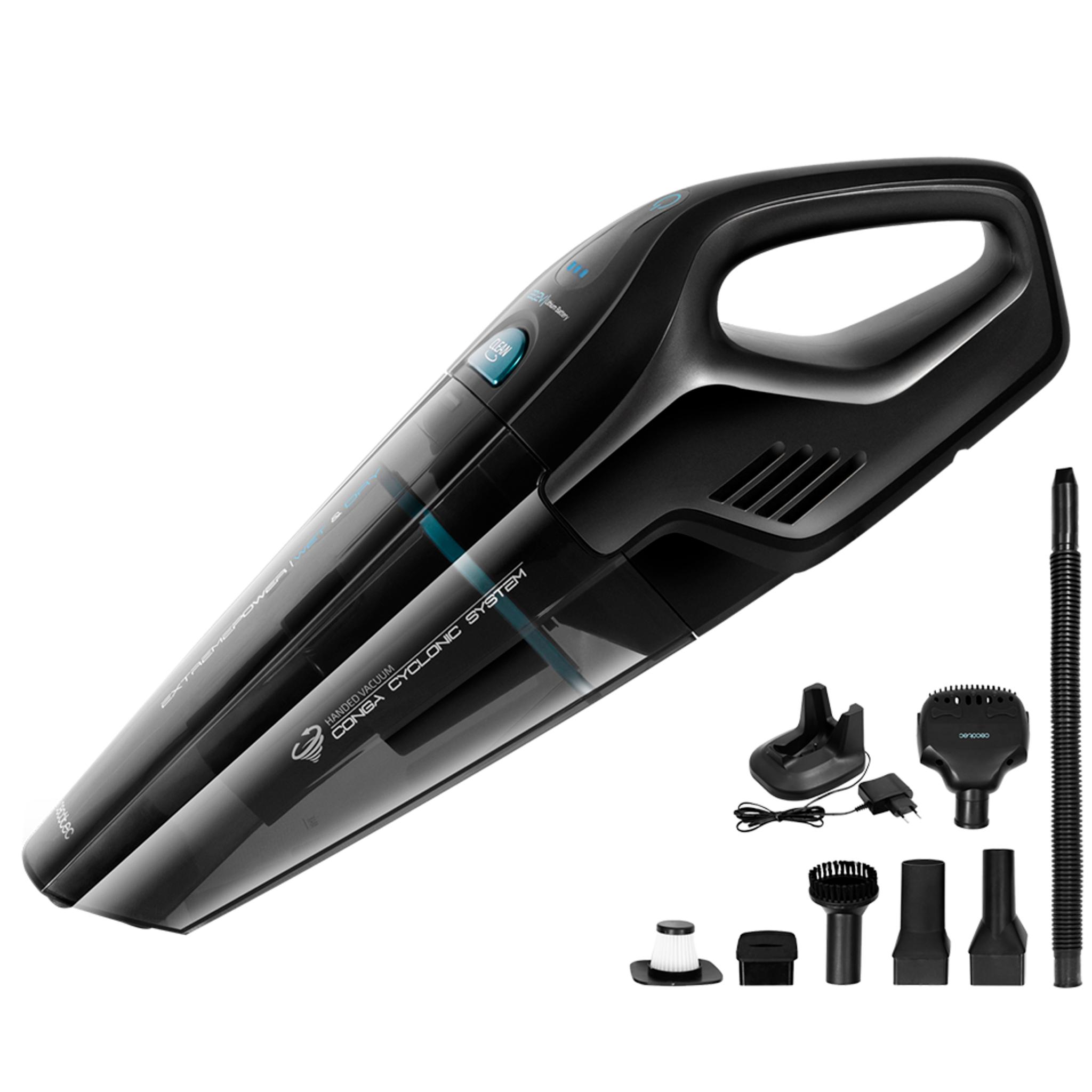 Cecotec Conga Immortal ExtremeSuction 22,2 Animal Hand Aspirateur à Main Sans Fil 25 Minutes