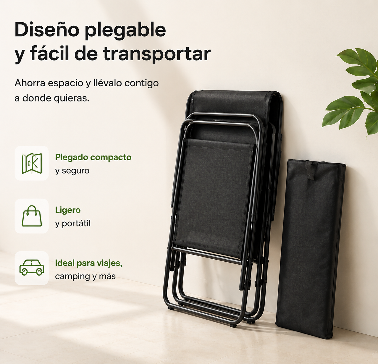 Conjunto de jardim exterior em aço e textilene com sofá de 2 lugares, 2 poltronas e mesa de vidro preta