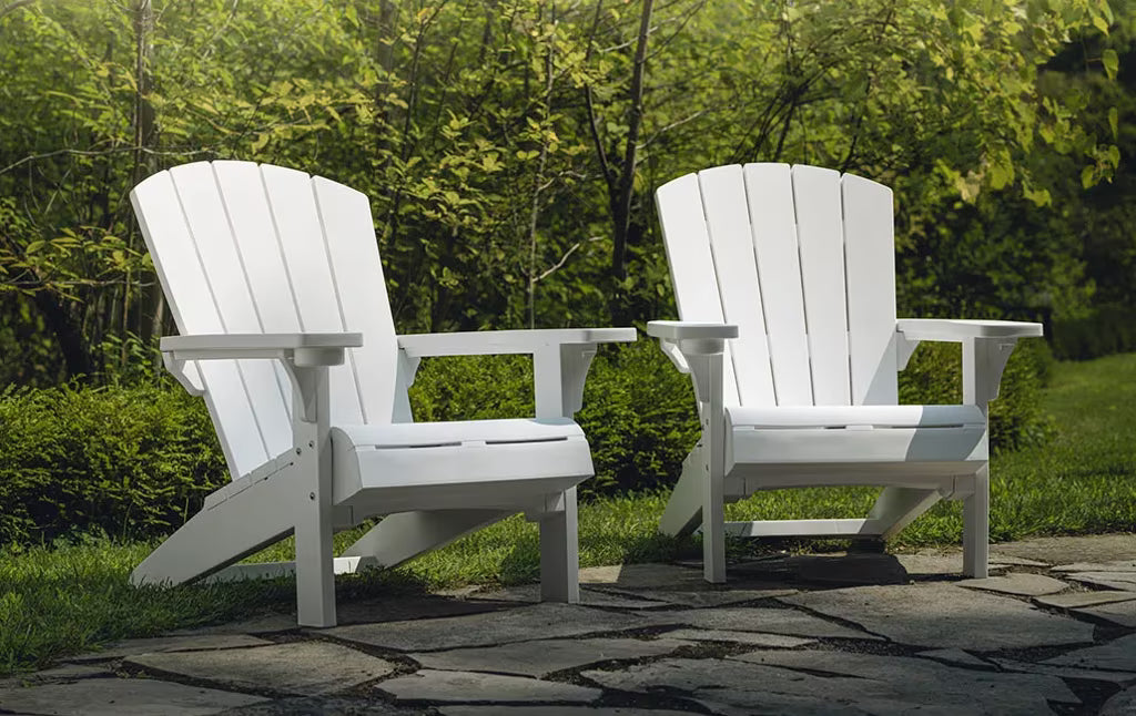 Keter - Cadeira de exterior Alpine Adirondack branca
