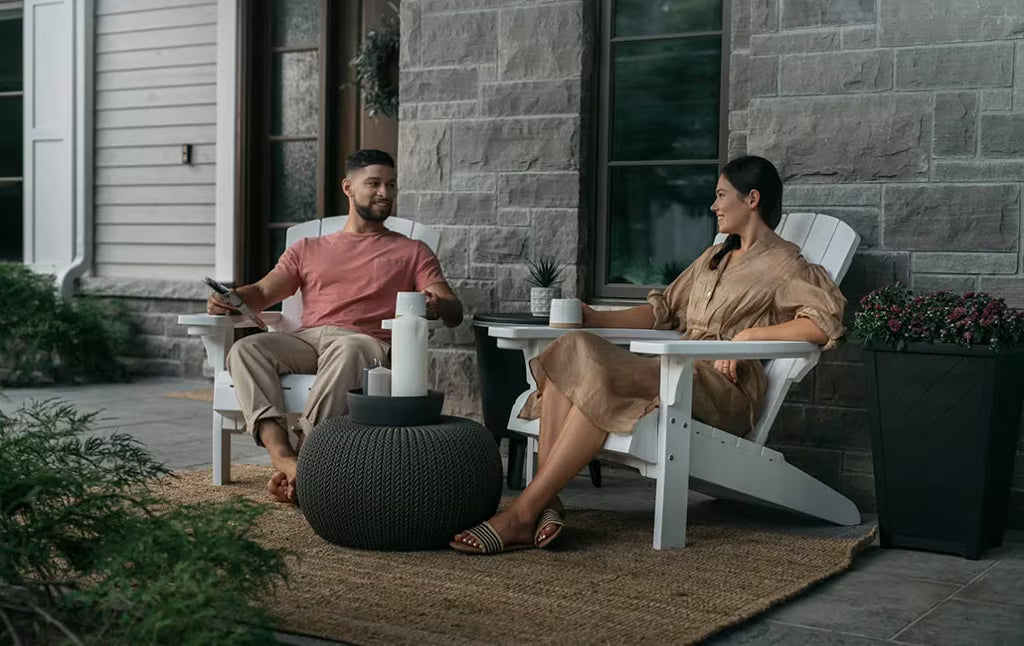 Keter - Cadeira de exterior Alpine Adirondack branca