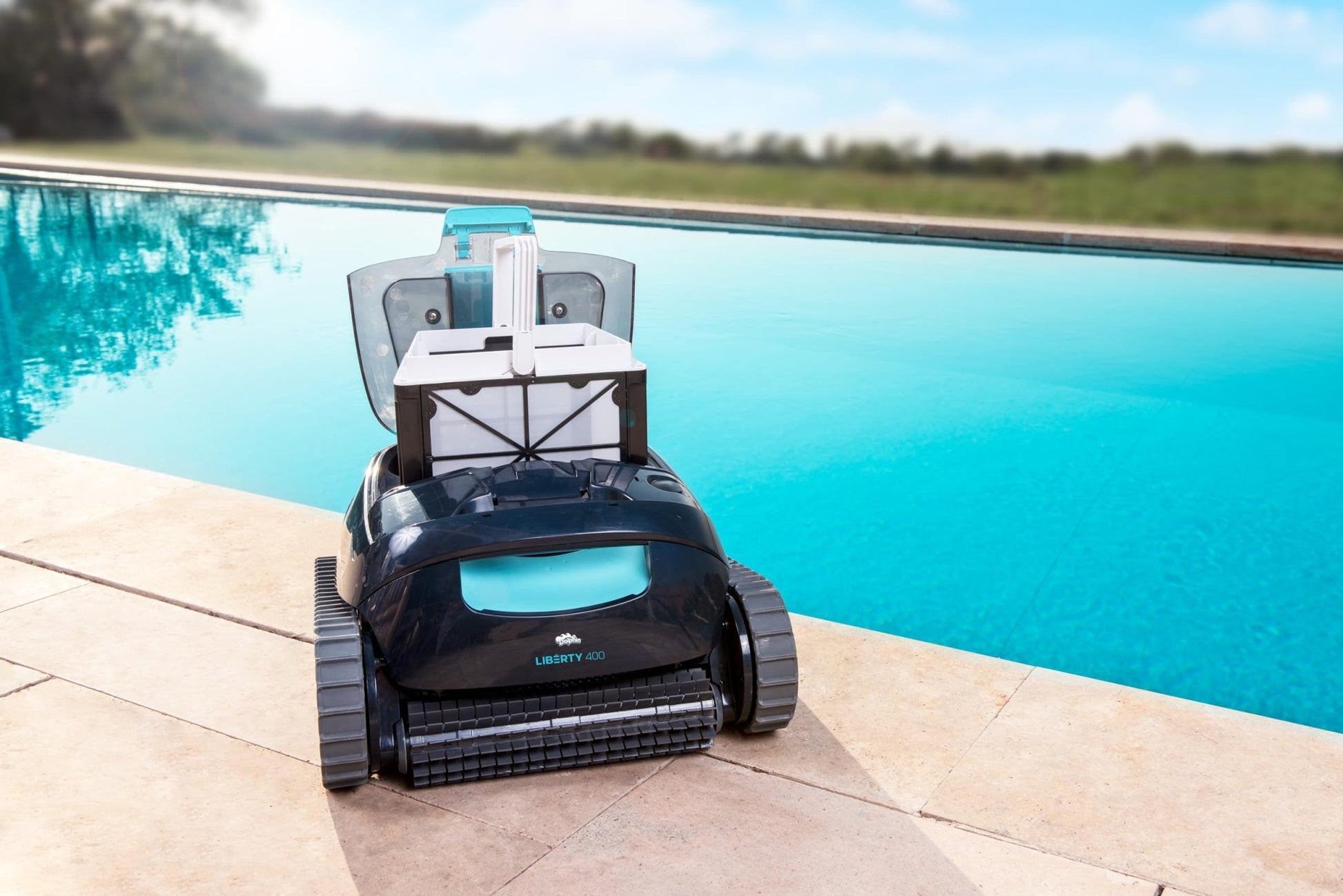Dolphin - Liberty 400 robot limpiafondos piscina sin cable - BricoandPool