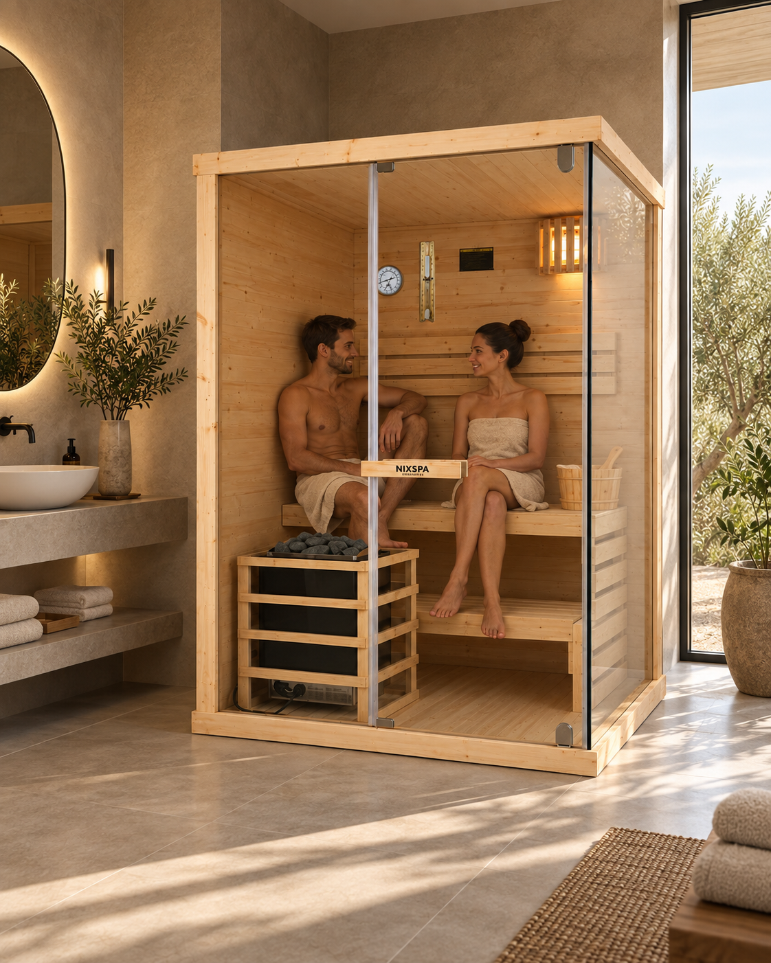 Sauna Finlandesa para Casa 2 Personas - ambiente