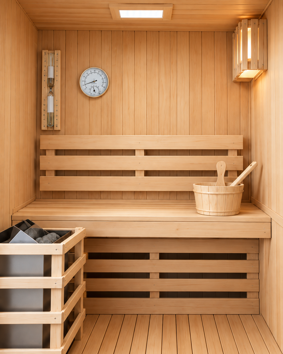 Sauna Finlandesa para casa 3 Personas - detalle