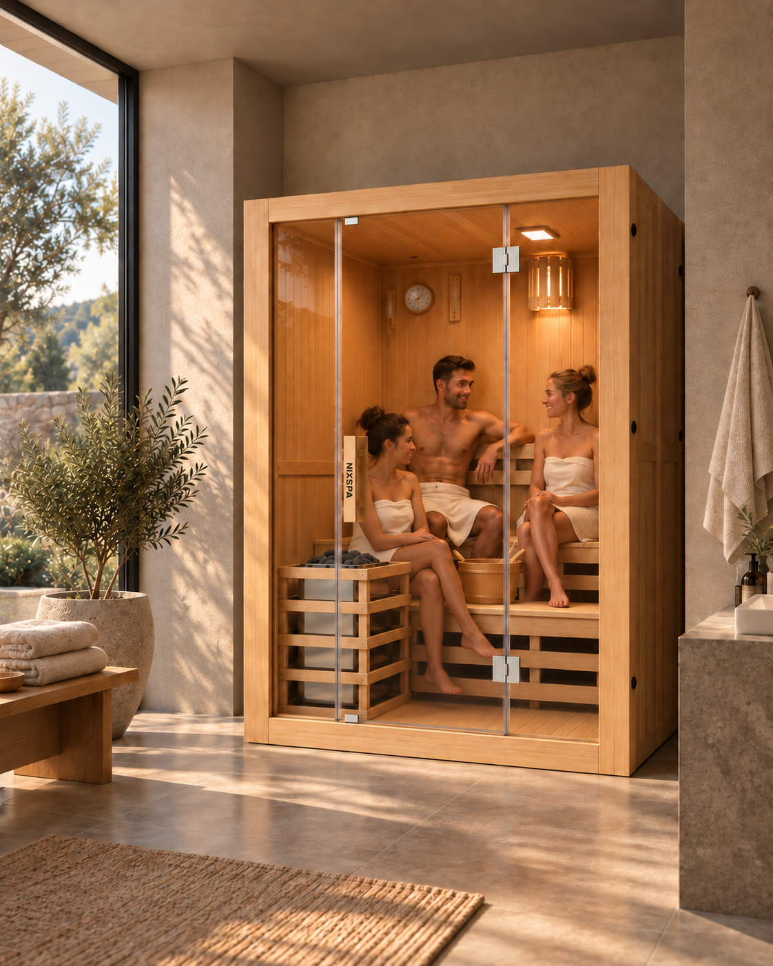 Sauna Finlandesa para casa 3 Personas - ambiente