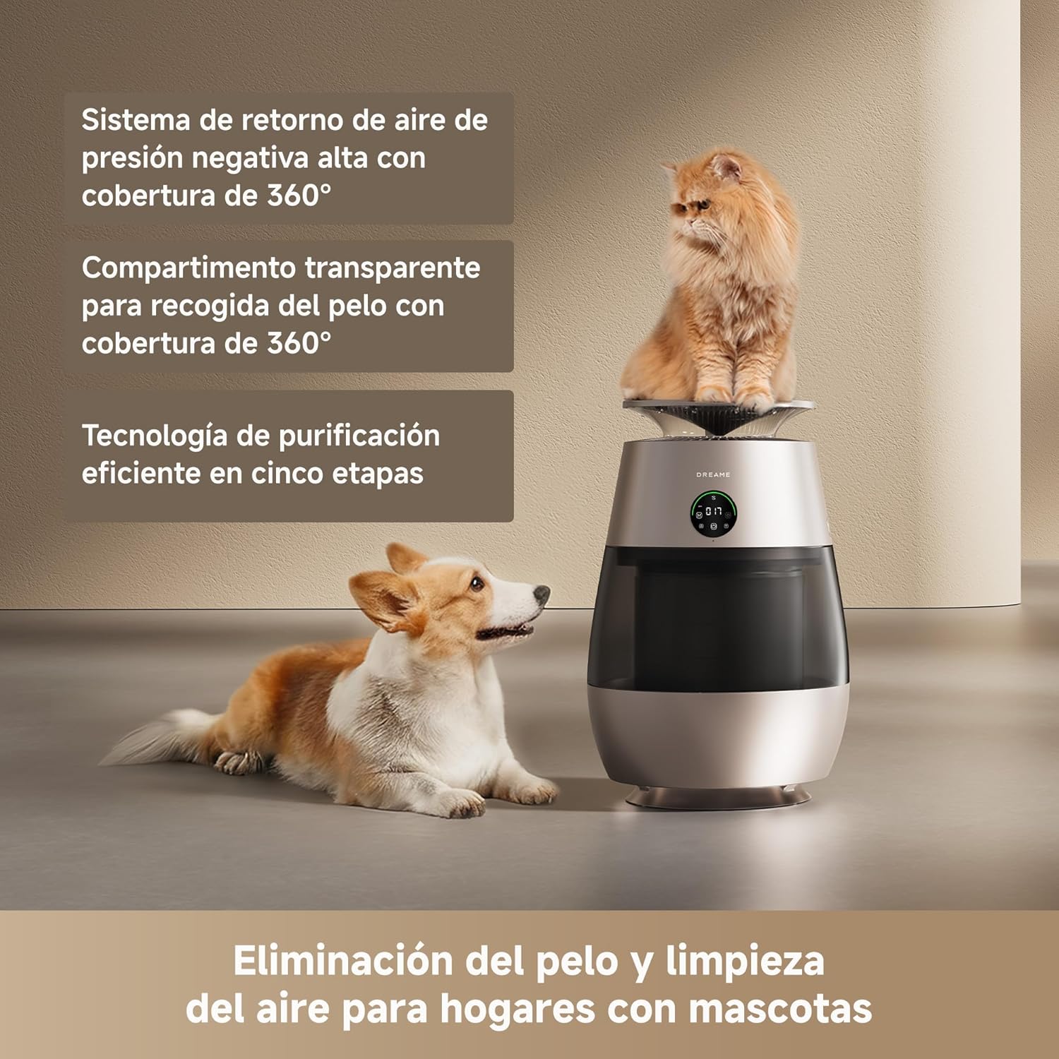 Dreame – AP10 purificador de aire para mascotas - BricoandPool